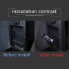 car-attention Armrest Hidden Compartment Privacy Storage Box Black For Toyota