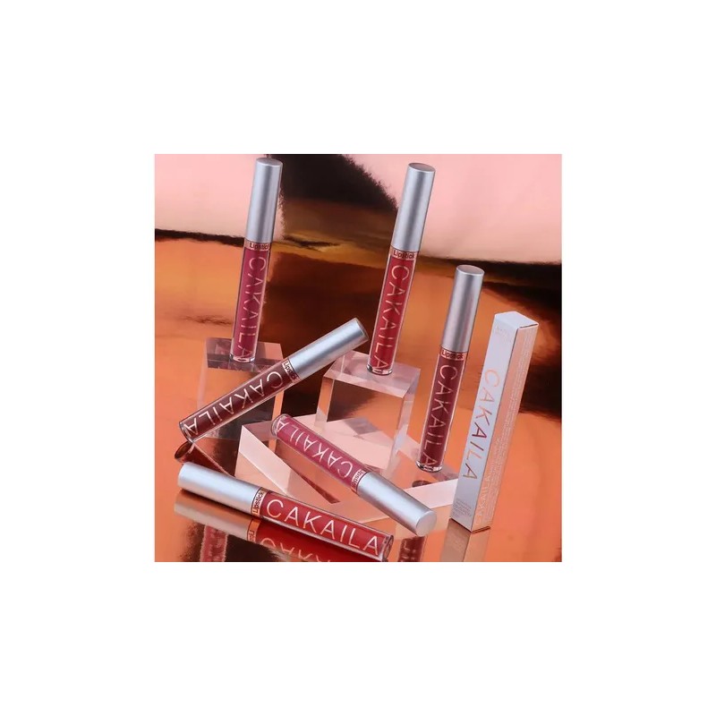 Cakaila 1pc Brillo Labial Impermeable Mate.