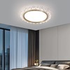 Oliterlux Crystal Flush Mount Ceiling Light, Dimmable LED Modern Close