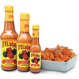 D'ELidas Habanero Hot Sauce, Natural Habanero Pepper Hot Sauce, Chombo Picante Sauce #1 in Panama, Non-GMO, Keto Friendly Food Habanero Sauce, 5 Fl Oz (Pack of 3)