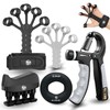 FUNFLEX Hand Trainer, Finger Trainer, Adjustable Grip Strength Trainer Set,