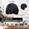 Gorro Dormir 100 Seda Morera Mujeres Hombres Cabello Rizado Fino