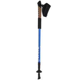 Outdoor Aluminium Alloy Straight Handle Trekking Pole Alpenstocks Walking Stick for Climbing Walking