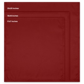 Utopia Home [288 Pack, Red] Cloth Napkins 17x17 Inches, 100% Polyester Hemmed Edges, Washable and Reusable Ideal for Parties, Weddings and Dinners