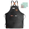 ZOMAO Chef Apron,Cross Back Apron for Women and Men,Cotton Canvas