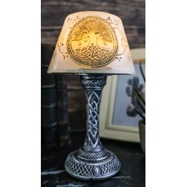 Ebros Gift Celtic Sacred Tree Of Life Mini LED Night Light Figurine 7"H Table Courtesy Lamp