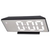 Digital Alarm Clock LED Mirror Screen USB Charging Automatic Dimming