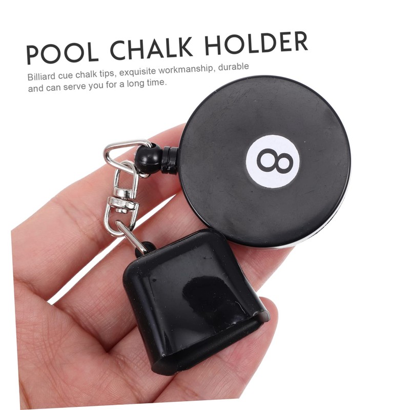SUPVOX Snooker Pool Chalk Tip Rubber Holder Lightweight Portable Billiard