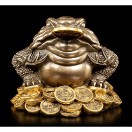 Money Frog Feng Shui Figurine - Money Frog - Money Toad - Lucky Charm Money Blessing