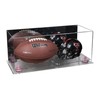 Better Display Cases Acrylic Full Size Football and Mini Helmet