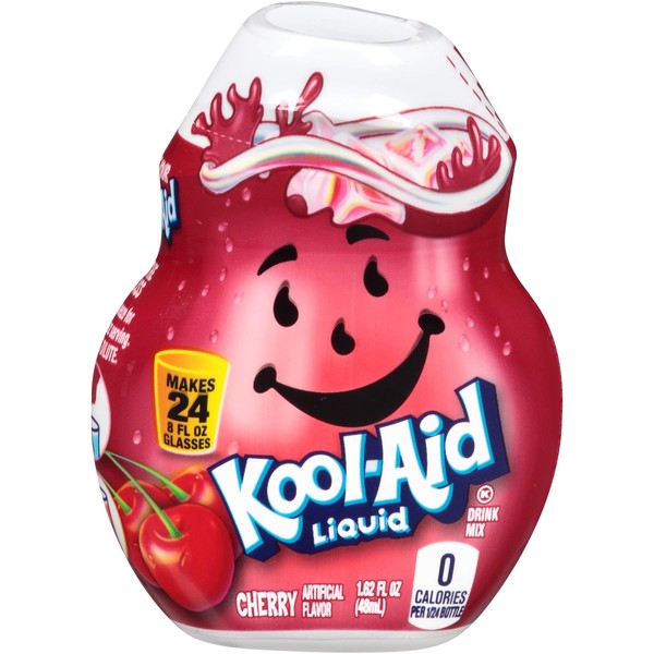 Kool-Aid Cherry Liquid Drink Mix, Caffeine Free, 1.62 fl oz Bottle