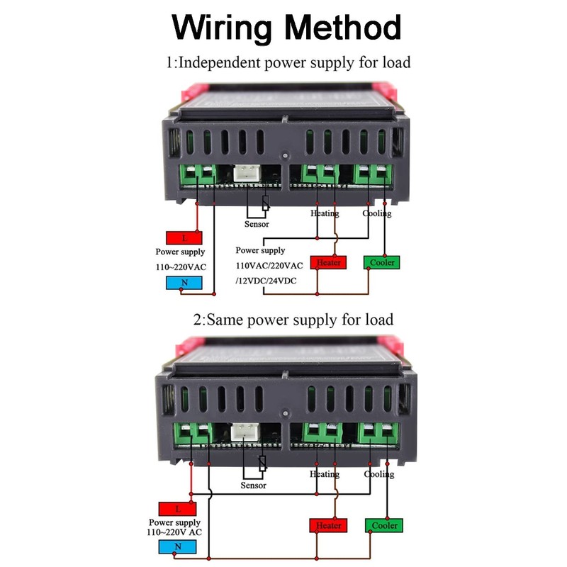 Greluma 1 Piece AC 110V-220V 10A Digital Temperature Controller Digital