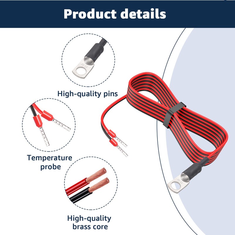 Temperature Sensor Replacement for Victron Energy - Compatible with Quattro