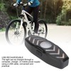 Bike Rear Light Smart Remote Control Turn Signal USB Rechargeable