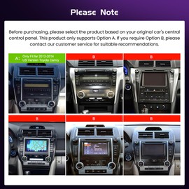 【4+64GB】 Fuluku for Toyota Camry 2012 2013 2014 Android Car Stereo with Wireless Carplay Android Auto, 10'' Touch Screen Car Radio GPS WiFi, Bluetooth SWC Mic Backup Camera Mirror Link