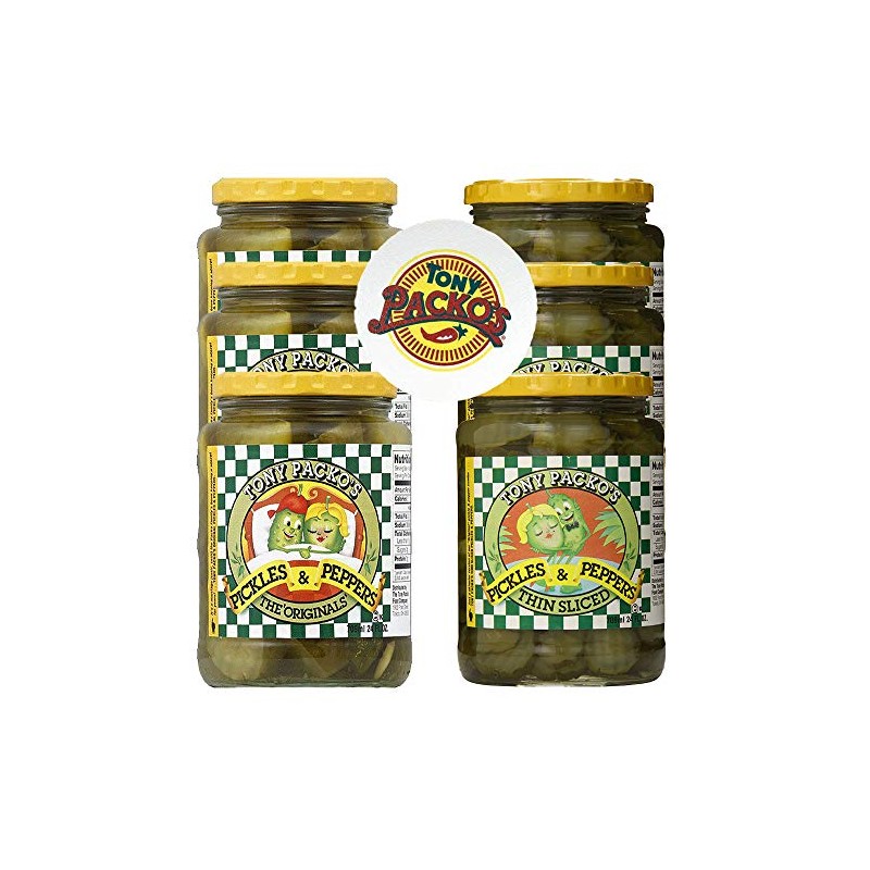 Tony Packo's Original Pickles and Peppers and Thin Sliced Pickles