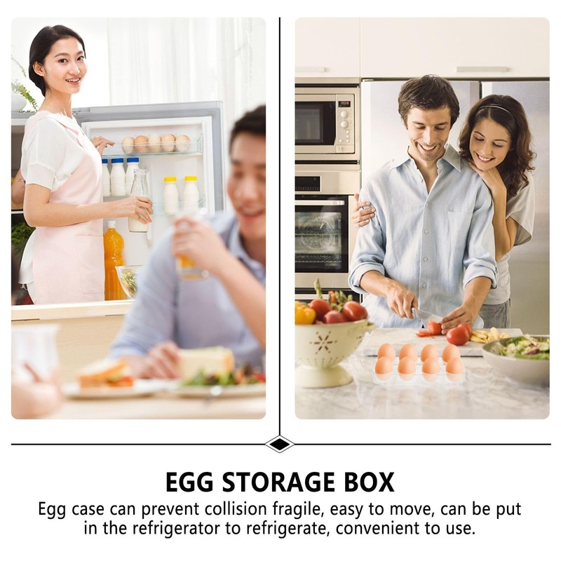 Cabilock Eieraufbewahrungsbox Stapelbarer Eierhalter Egg Holder: 2Stück Eierhalter für Eierbehälter