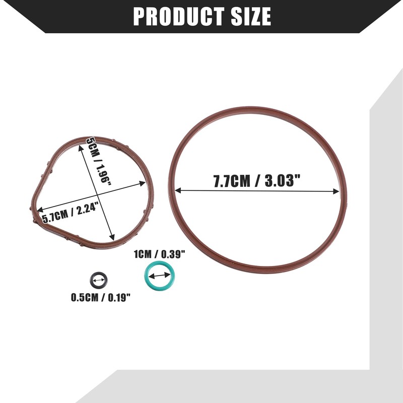 X AUTOHAUX Inner/Vacuum Pump Sealing Ring Repair/for Land Rover/1 Set/Brown