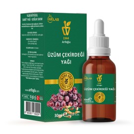 Arifoğlu Üzüm Çekirdeği Yağı 30ml%100 Saf Yağ ARLAB Pure Grape Seeed Oil 30ml