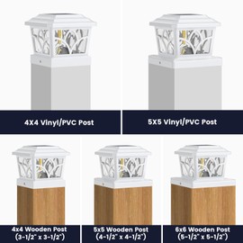 SIEDiNLAR Solar Post Cap Lights Outdoor 4 Modes 40 LEDs Aluminum Glass Fence Post Light for 4x4 5x5 6x6 Vinyl Wooden Posts Patio Deck Decor, Warm White & Cool White Dynamic Lighting White (4 Pack)