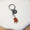 Garden Miller Key-ring Keychain,Cute Metal Small Dog Puppy Keychain Keyring