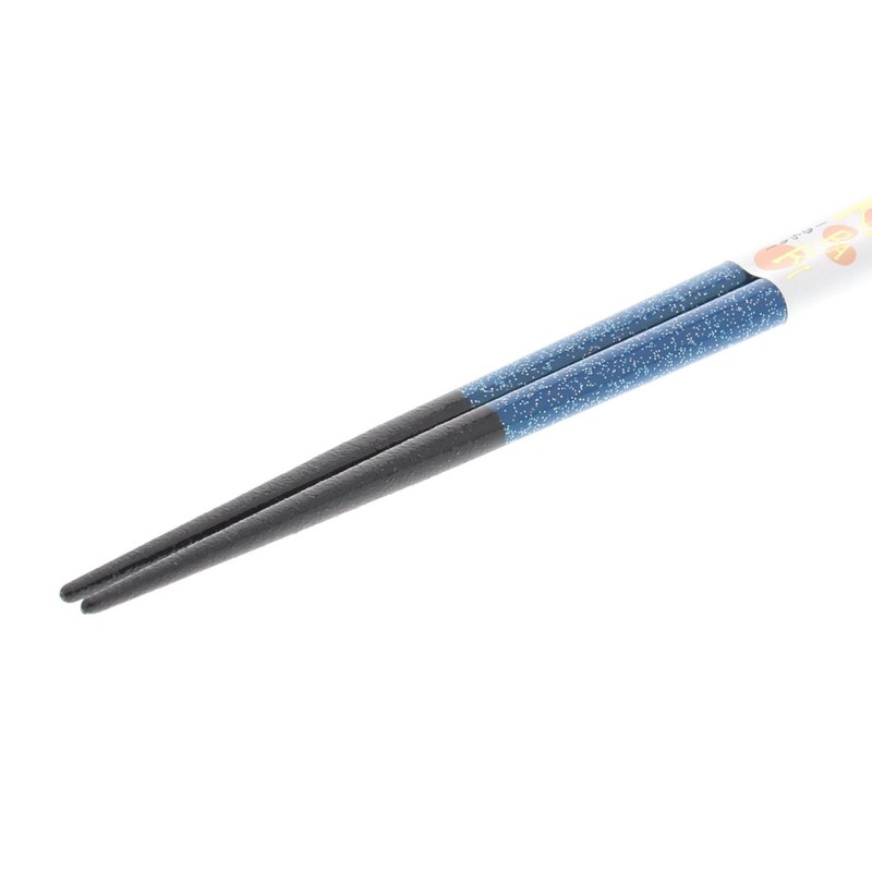 Ishida Japanese Chopsticks Glitter Glitter Wooden (Natural Wood) Blue 9.1