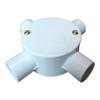 White 20mm PVC Conduit Box 4 Way Terminal Box with