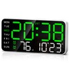 MASHI 9.5''Large Display Digital Wall Clock, Digital Alarm Clock, with