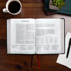 CSB Men of Character Bible, Revised and Updated, Black Genuine Leather, Black Letter, Articles, Character Profiles, Videos, Cross-References, Easy-to-Read Bible Serif Type