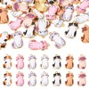 FASHEWELRY 14pcs Alloy Enamel Cat Charms Cute Metal Kitten PendantsPet