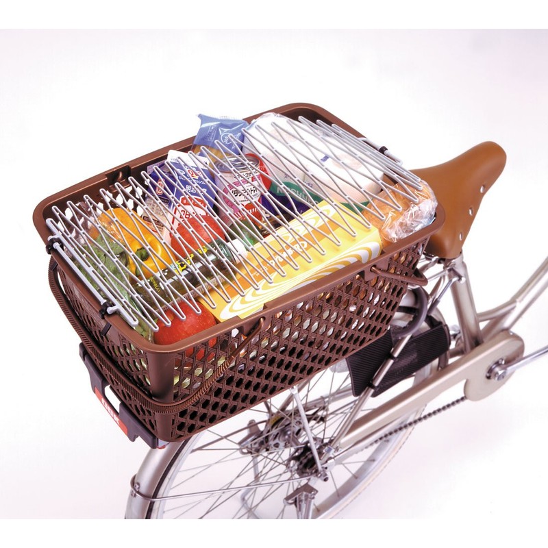 OGK Giken Rear Basket TN-5 (Anti-Jump Net) Dark Brown for