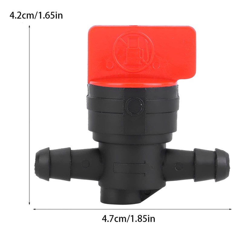 5pcs 1/4" Lawnmower Fuel Gas Shut Off Valve Cut-Off Switch