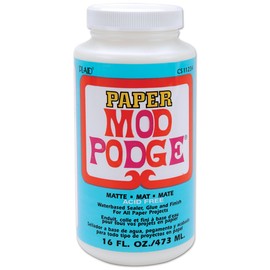 Mod Podge Waterbase Sealer, Glue and Finish for Paper (16-Ounce), Matte Finish