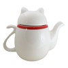 Ebros Gift Japanese Maneki Neko Lucky Beckoning Cat Ceramic Tea