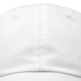 DALIX Womens Hat Lightweight 100% Cotton Cap in White