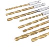Mesee 13-Piece HSS Twist Drill Bit Set, 1/4 Inch Hex