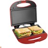 Bene Casa - Red Nonstick Flat Grill Sandwich Maker -