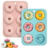 SYCYKA Moldes Para Donas y Rosquillas de Silicona Antiadherente -