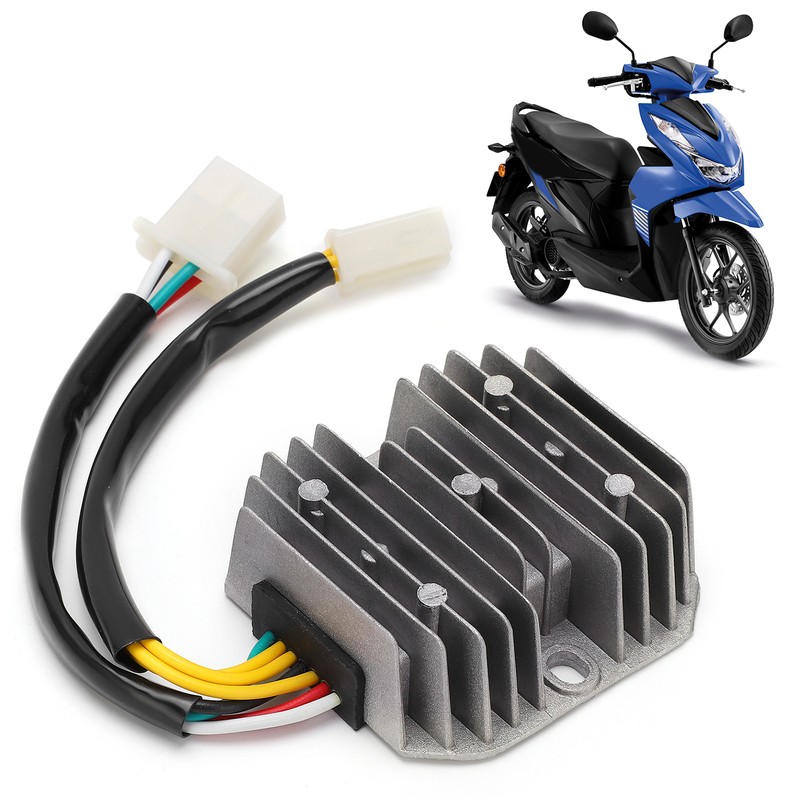 Voltage Regulator Rectifier 7 Wires DualPlug Aluminum Alloy ABS for