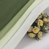 DWCN Oliver Green Ombre Sheer Curtains - Faux Linen Gradient