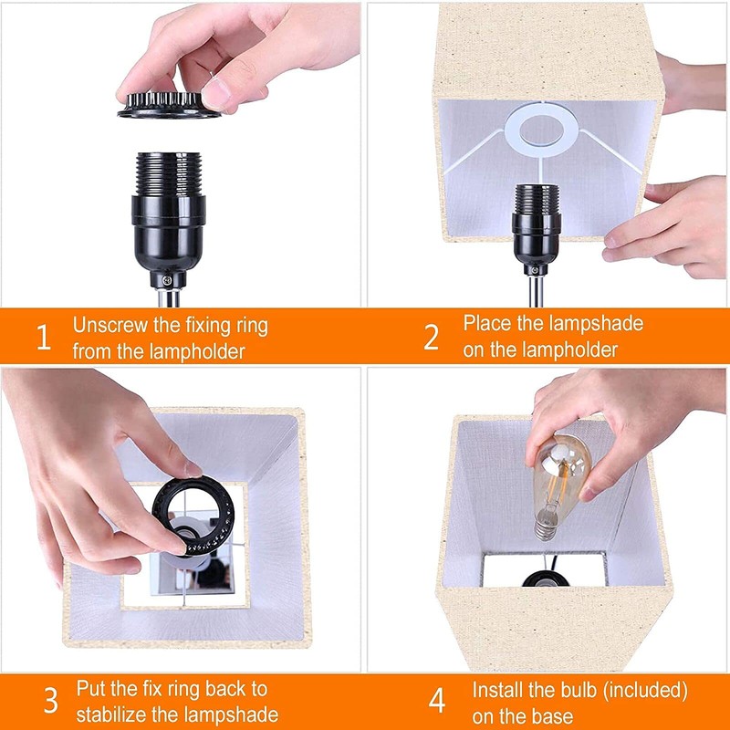 Eva's Light Table Lamp, 3-Way Dimmable Table Lamp, Touch Control,