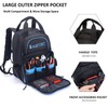 AUMTISC Tool Bag Backpack for Men, Heavy-Duty Tools Storage Organizer