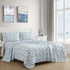 Beatrice Home Fashions Coastal Print Microfiber Sheet Set, Soft, Comfy,