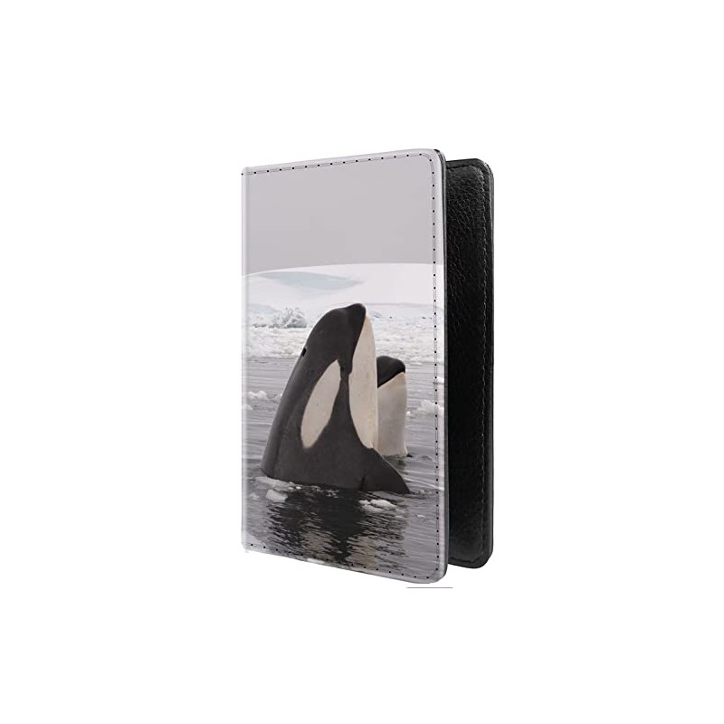 TROFUNG PU Leather Passport Holder Travel Wallet RFID Blocking Card