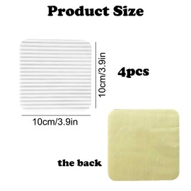 elthmpr Rug Grippers for Laminate Floor, 4 PCS Non Slip Washable Grippers for Rug, Rug Grippers From Rug To Carpet for Wooden Floors Washable Rug Grippers Pad for Tiled Floors 10 x 10 cm