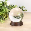 Pack of 3 Wooden Sphere Holder Display Stand for Crystal