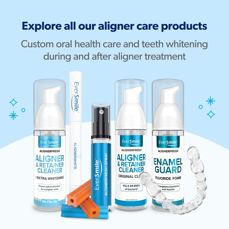 EverSmile EverSmile AlignerFresh Original Clean Foam ?C Cleaner Compatible w/Invisalign