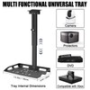 2-Be-Best Universal Projector Ceiling Mount with Tray, 14.8-24.8IN / 37.5-63CM