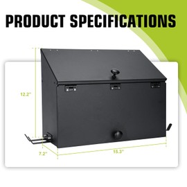 DITKOK Magnetic Booth Box, Double Compartment Cabinet with Two Spray Gun Hangers, Spray Paint Storage Box/Cabinet for The Interior of Spray Booths