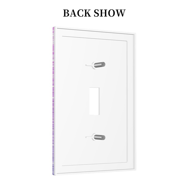 LuHuoLu Decorative Switch Plate Covers Gillter Purple Pink Blue Gradient